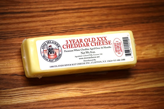 3 Year Old XXX Cheddar Cheese (8 oz.) [36+ months]